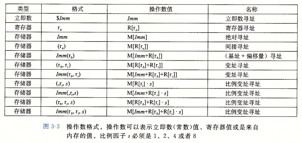 操作数格式